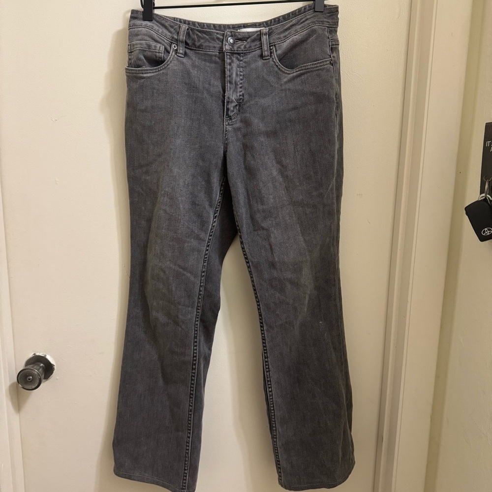 Coldwater Creek‎ Women's Classic Fit Gray Denim Jeans Size P10 Petite